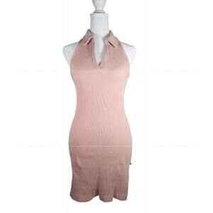 Wild Fable Womens Body Con Collared Dress Pink Size Small Sleeveless‎